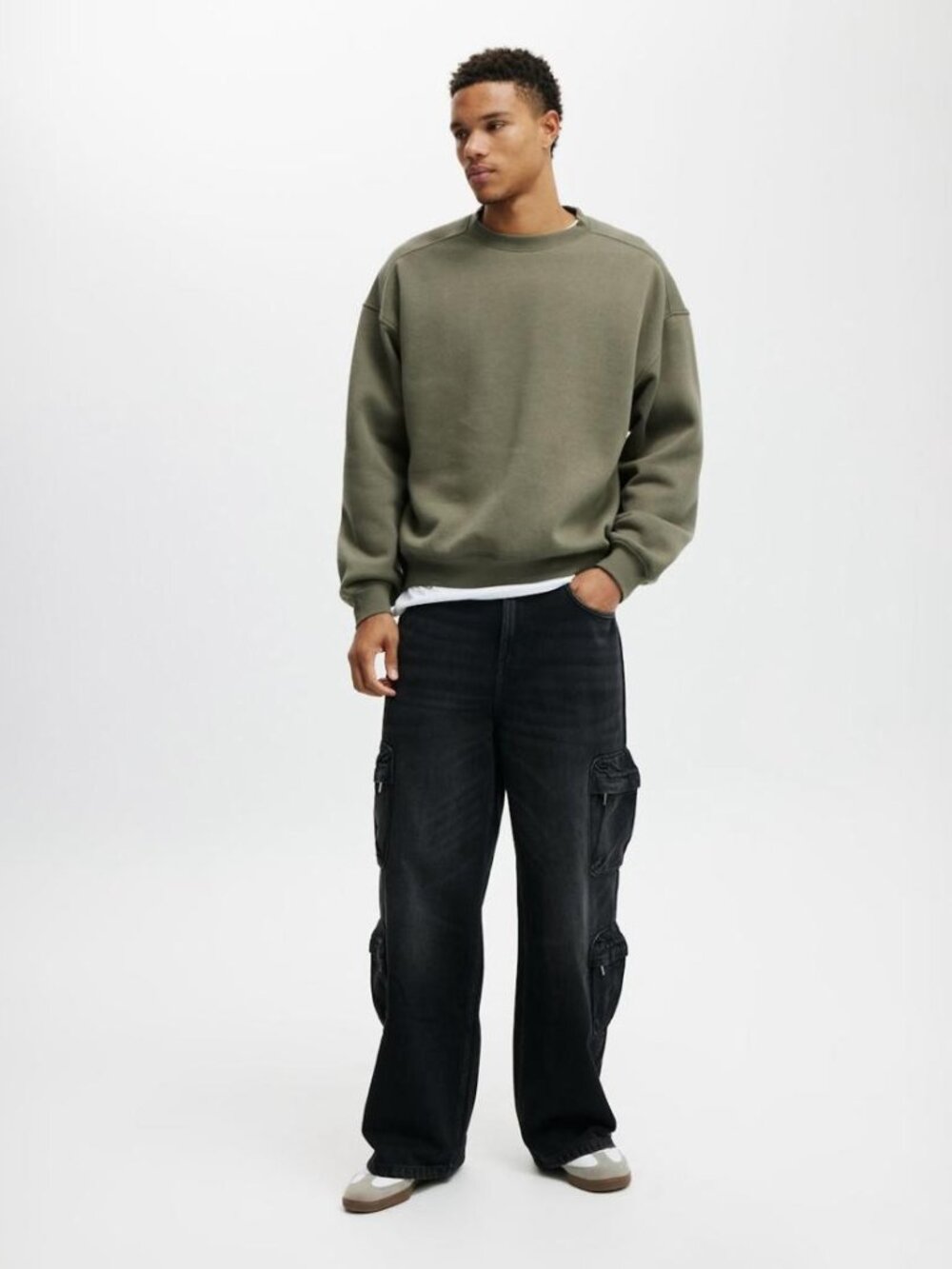 Cotton on Men's Super Baggy Jean - Black NWT